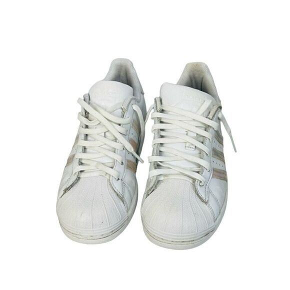 Adidas 3 Strip Metallic Foil ART 789002 Hard Shell White Size 5 - Picture 5 of 7